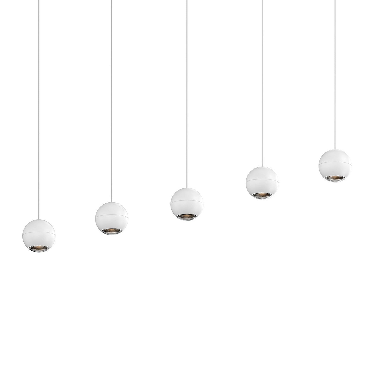 Sonneman - 7508.98 - LED Linear Pendant - Hemisphere - Textured White