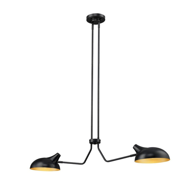 Z-Lite - 1942-2L-MB - Two Light Linear Chandelier - Bellamy - Matte Black