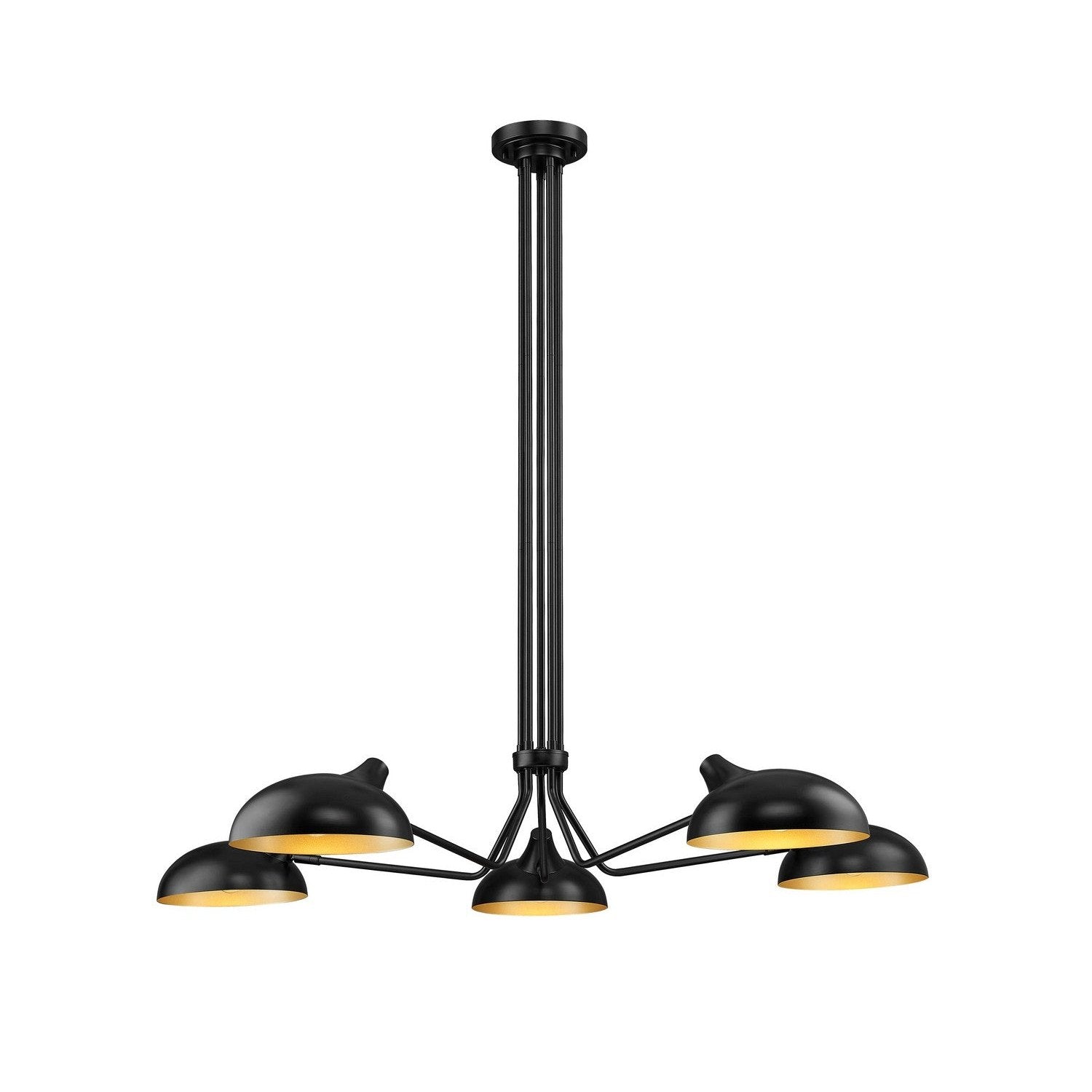Z-Lite - 1942-5MB - Five Light Chandelier - Bellamy - Matte Black