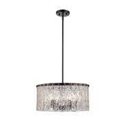 Z-Lite - 1943P18-MB - Five Light Pendant - Glacier - Matte Black