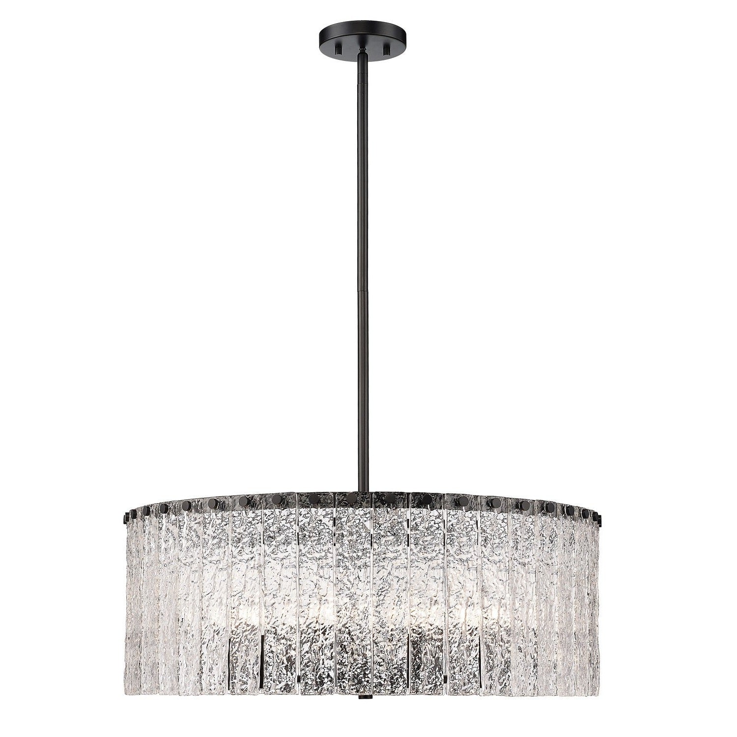 Z-Lite - 1943P26-MB - Ten Light Chandelier - Glacier - Matte Black