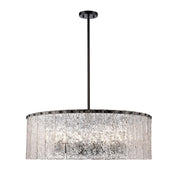 Z-Lite - 1943P32-MB - 12 Light Chandelier - Glacier - Matte Black