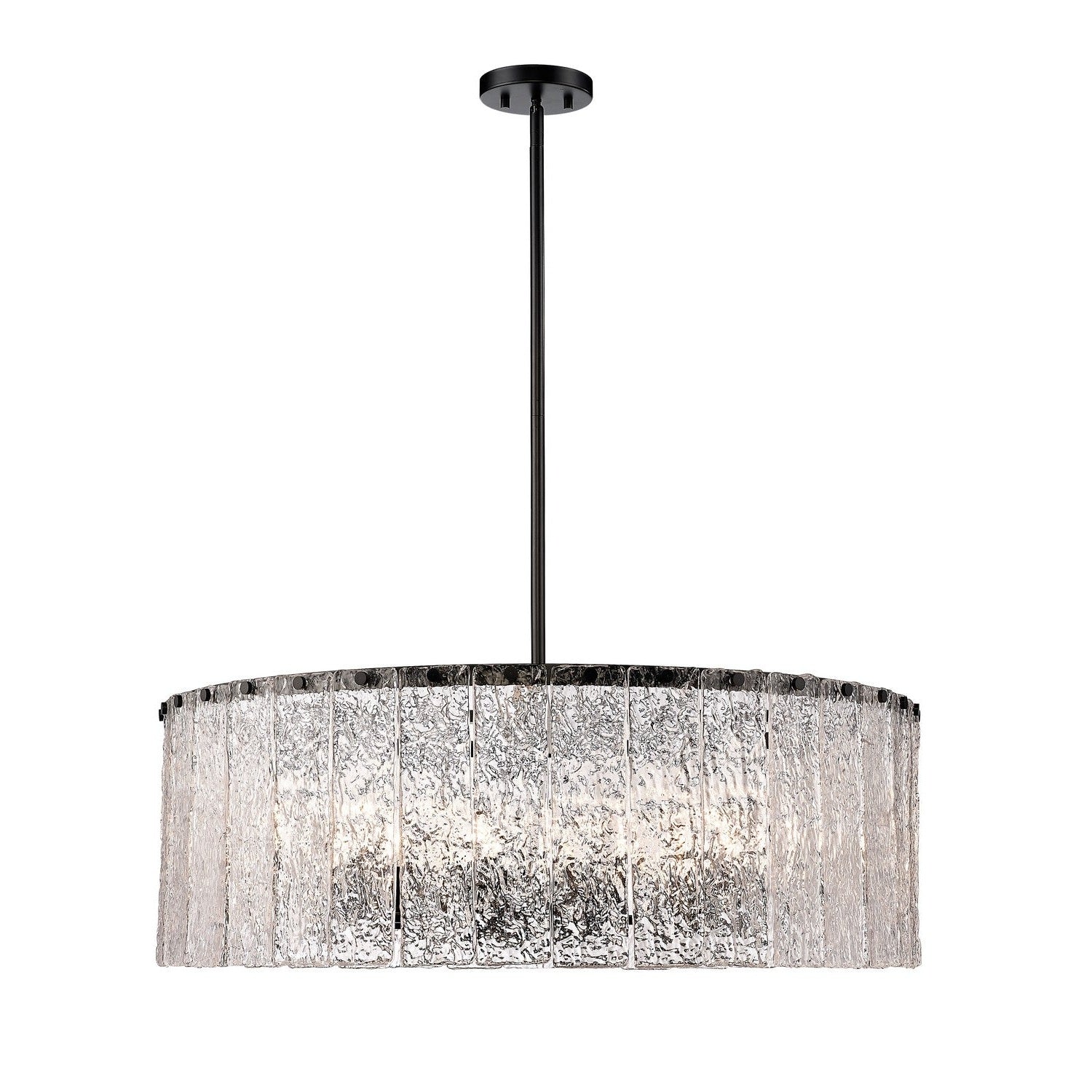 Z-Lite - 1943P32-MB - 12 Light Chandelier - Glacier - Matte Black