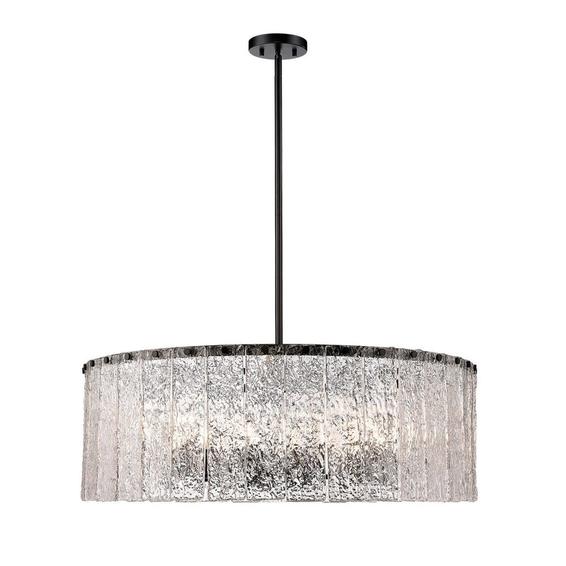 Z-Lite - 1943P32-MB - 12 Light Chandelier - Glacier - Matte Black