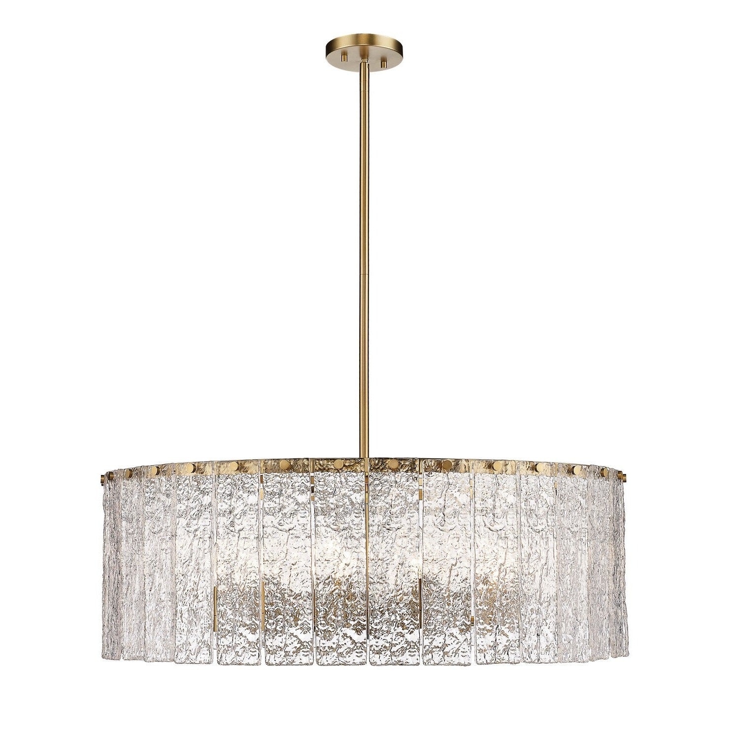 Z-Lite - 1943P32-MGLD - 12 Light Chandelier - Glacier - Modern Gold