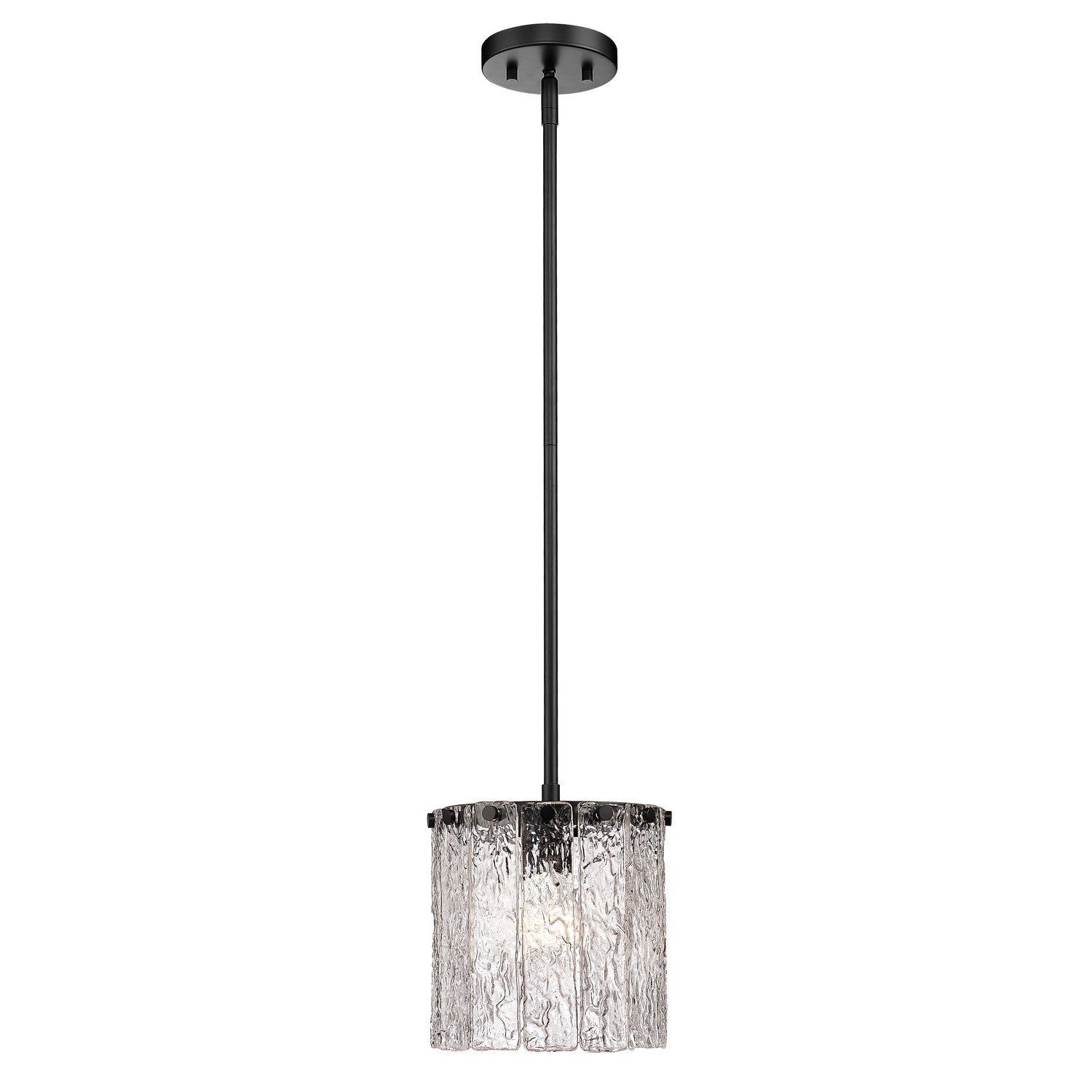 Z-Lite - 1943P8-MB - One Light Pendant - Glacier - Matte Black