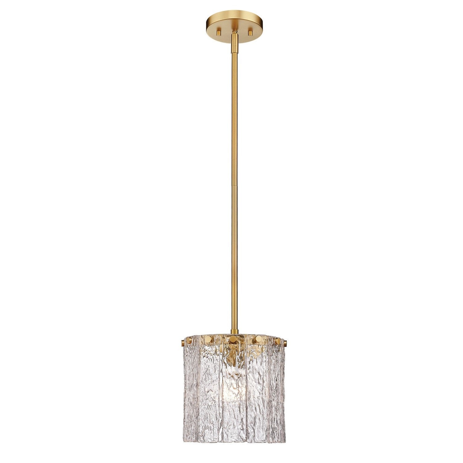 Z-Lite - 1943P8-MGLD - One Light Pendant - Glacier - Modern Gold