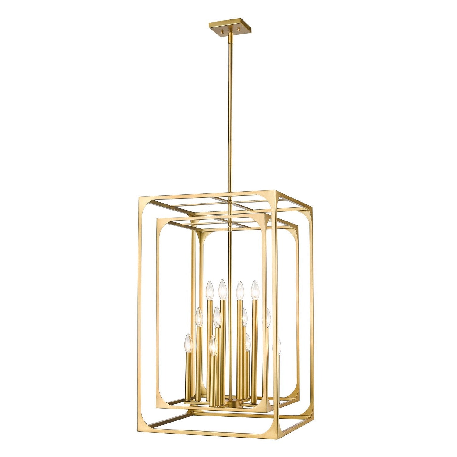 Z-Lite - 3038-12RB - 12 Light Chandelier - Easton - Rubbed Brass