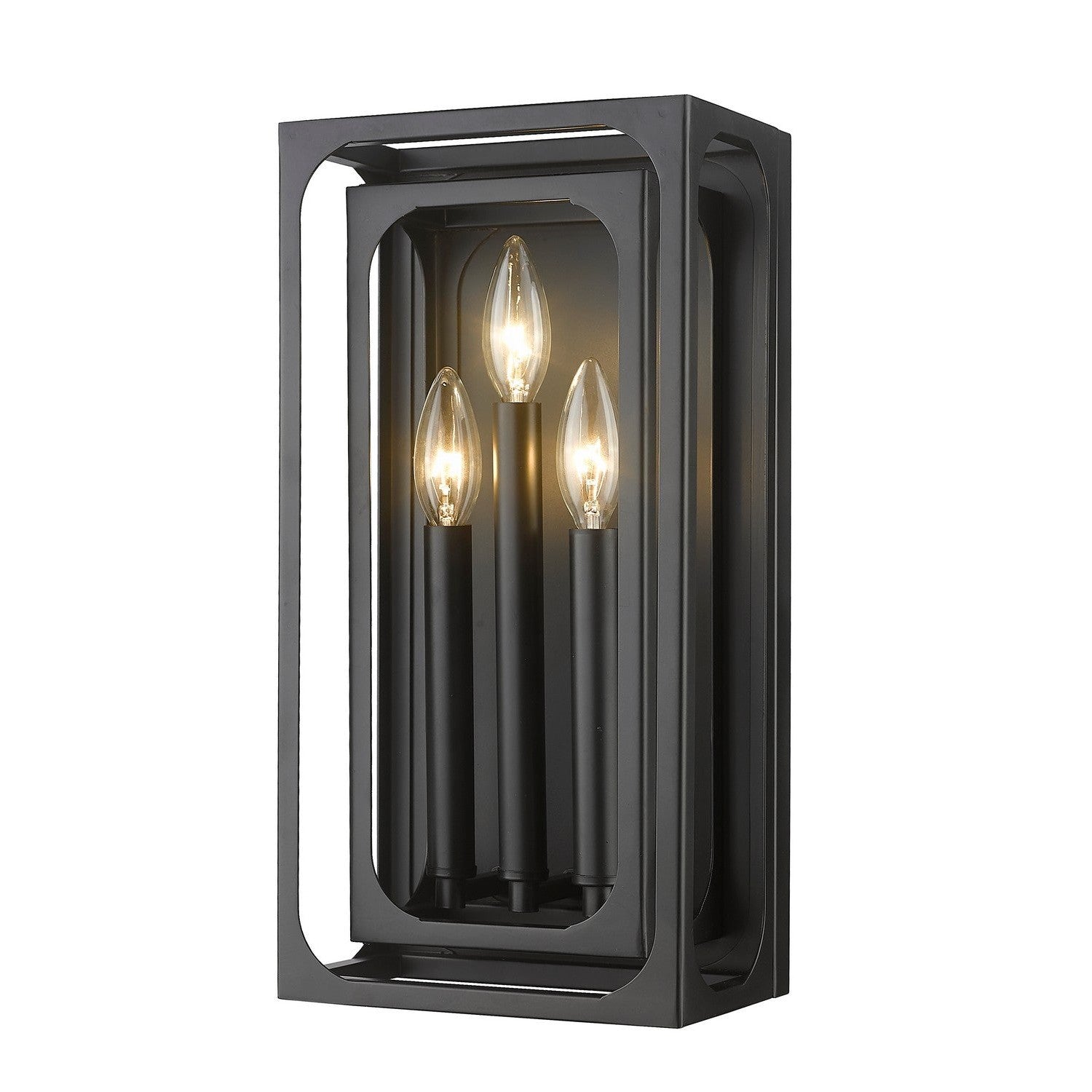 Z-Lite - 3038-3S-MB - Three Light Wall Sconce - Easton - Matte Black