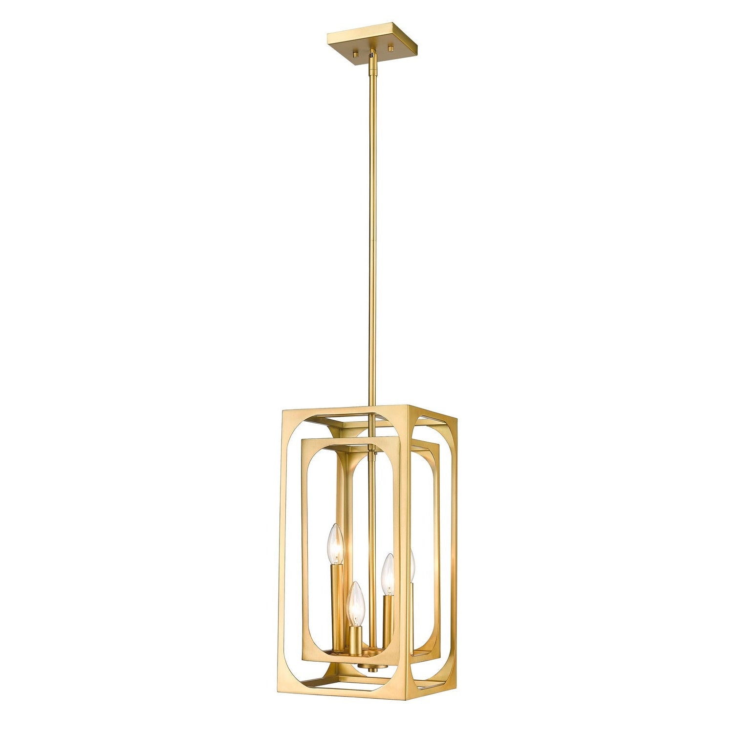 Z-Lite - 3038-4RB - Four Light Chandelier - Easton - Rubbed Brass