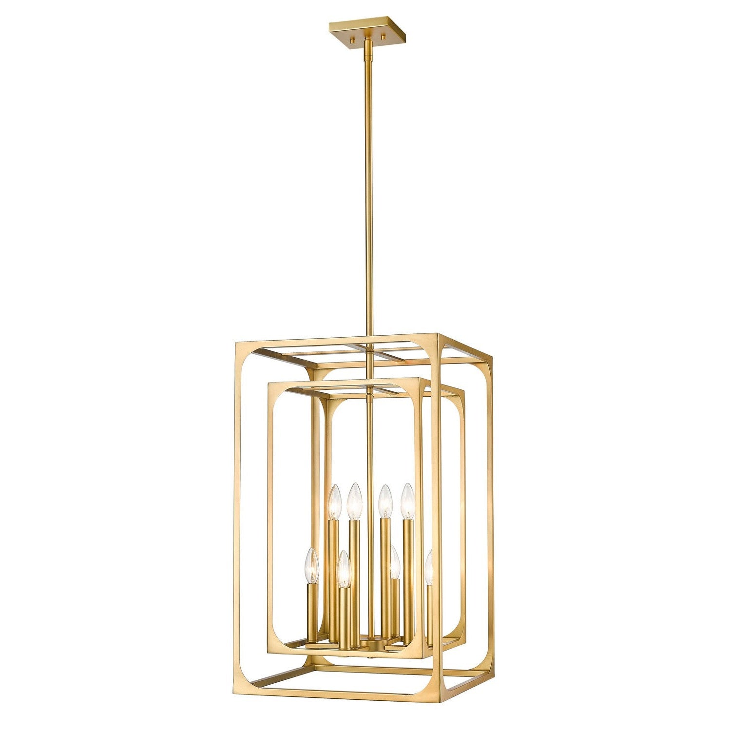 Z-Lite - 3038-8RB - Eight Light Chandelier - Easton - Rubbed Brass