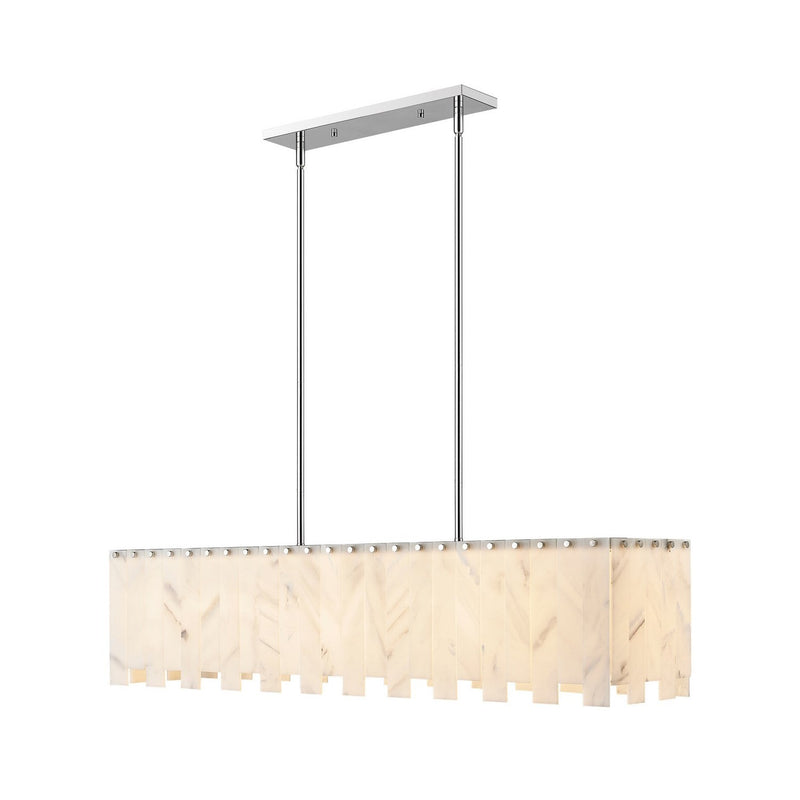Z-Lite - 345-49L-PN - Seven Light Linear Chandelier - Viviana - Polished Nickel