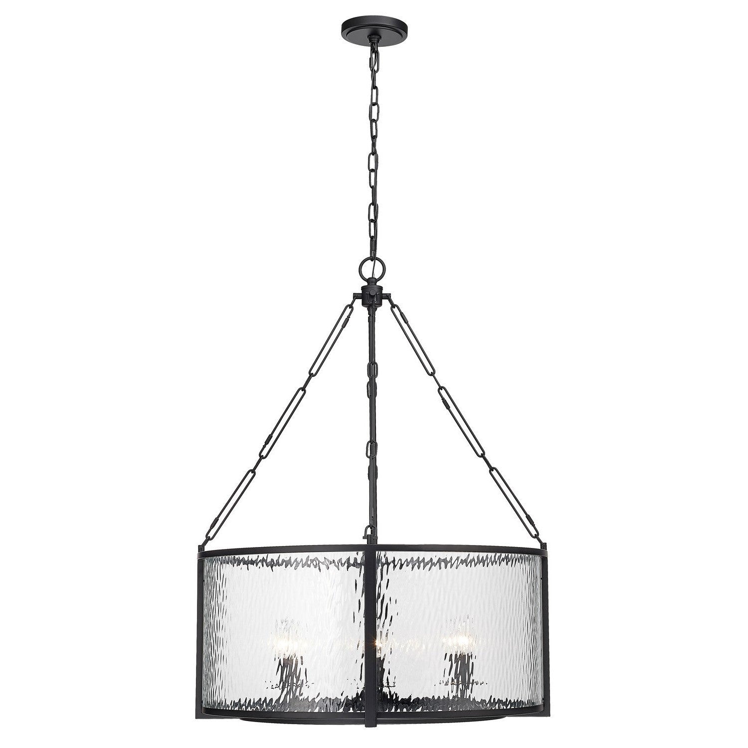 Z-Lite - 346P26-MB - Six Light Chandelier - Barrington - Matte Black