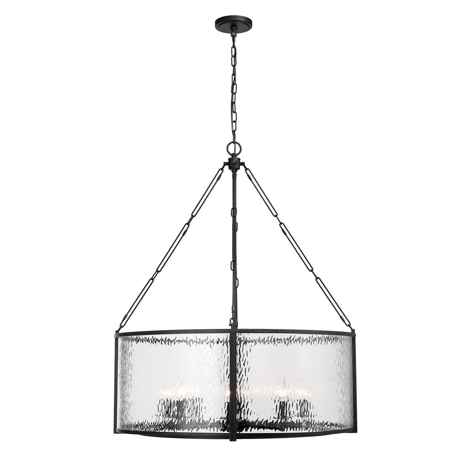 Z-Lite - 346P32-MB - Eight Light Chandelier - Barrington - Matte Black
