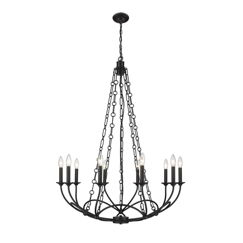 Z-Lite - 3500-10MB - Ten Light Chandelier - Arabella - Matte Black