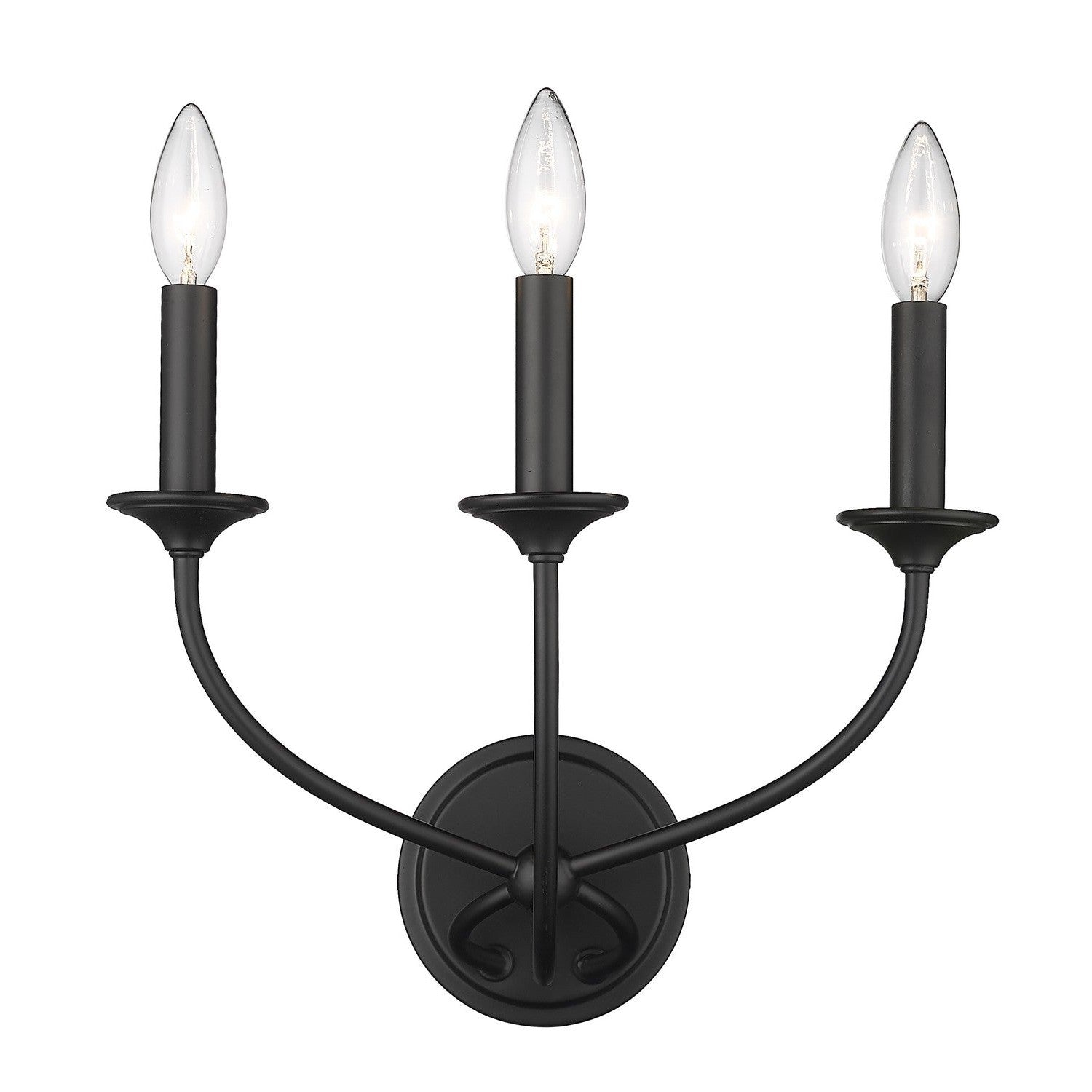 Z-Lite - 3500-3S-MB - Three Light Wall Sconce - Arabella - Matte Black