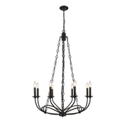 Z-Lite - 3500-8MB - Eight Light Chandelier - Arabella - Matte Black
