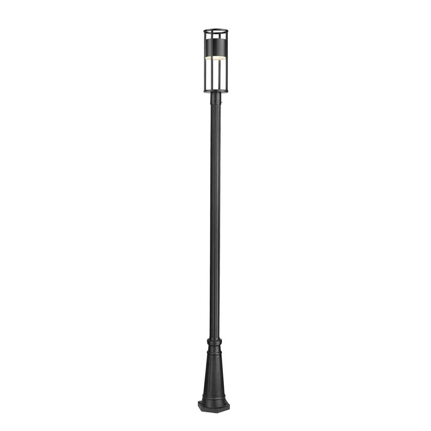 Z-Lite - 517PHM-519P-BK-LED - LED Outdoor Post Moun Fixture - Luca - Black