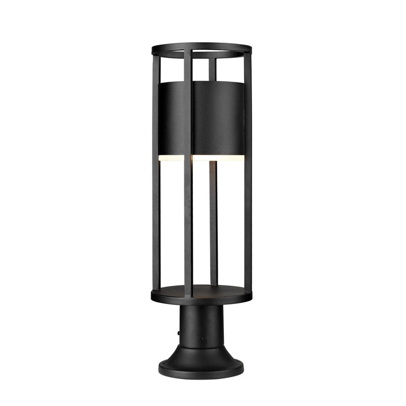 Z-Lite - 517PHM-553PM-BK-LED - LED Outdoor Pier Mounted Fixture - Luca - Black