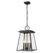 Z-Lite - 521CHB-BK - Four Light Outdoor Chain Mount Ceiling Fixture - Broughton - Black