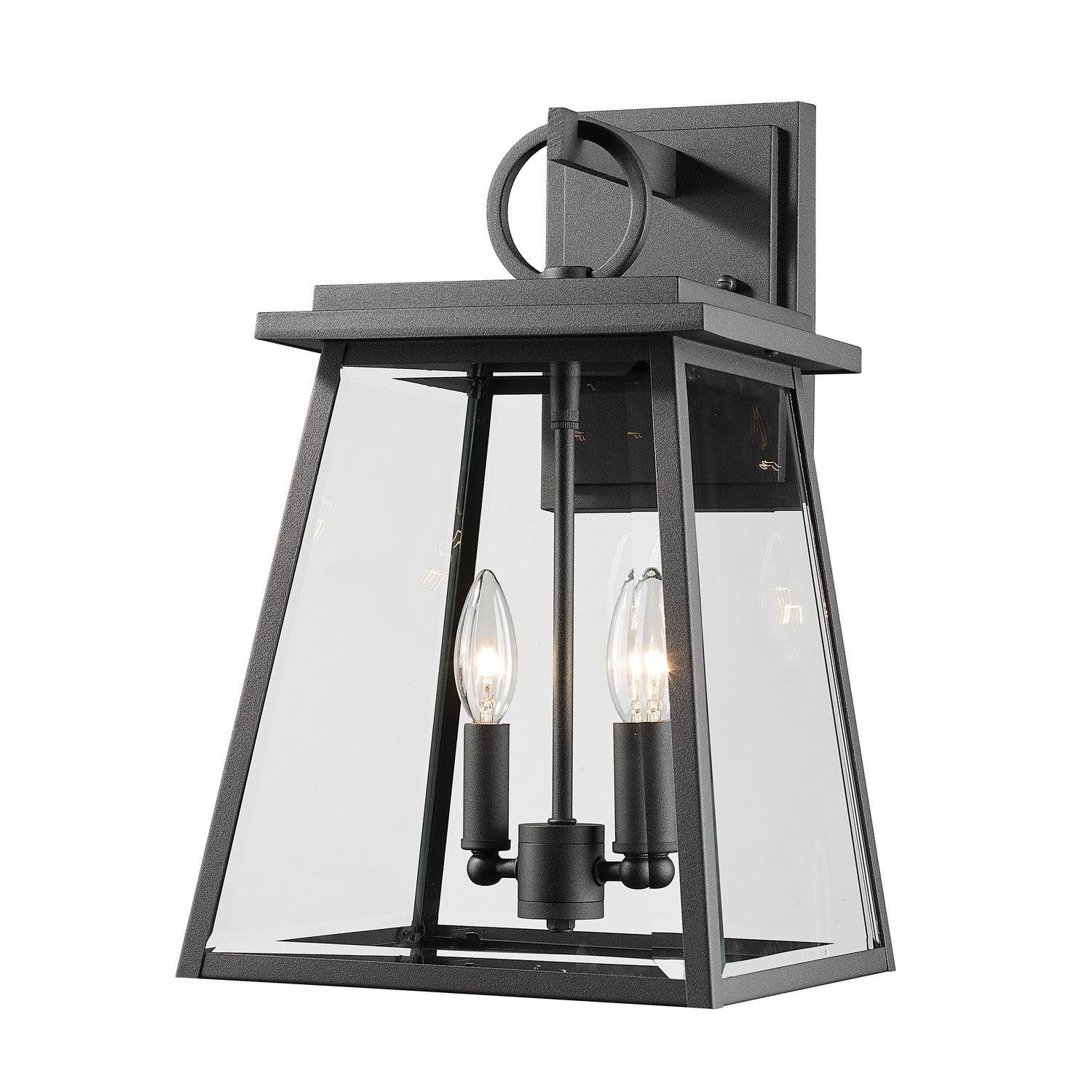 Z-Lite - 521M-BK - Two Light Outdoor Wall Sconce - Broughton - Black