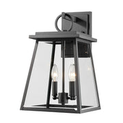 Z-Lite - 521M-BK - Two Light Outdoor Wall Sconce - Broughton - Black
