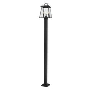 Z-Lite - 521PHBS-536P-BK - Four Light Outdoor Post Mounted Fixture - Broughton - Black