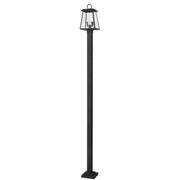 Z-Lite - 521PHMS-536P-BK - Two Light Outdoor Post Mounted Fixture - Broughton - Black