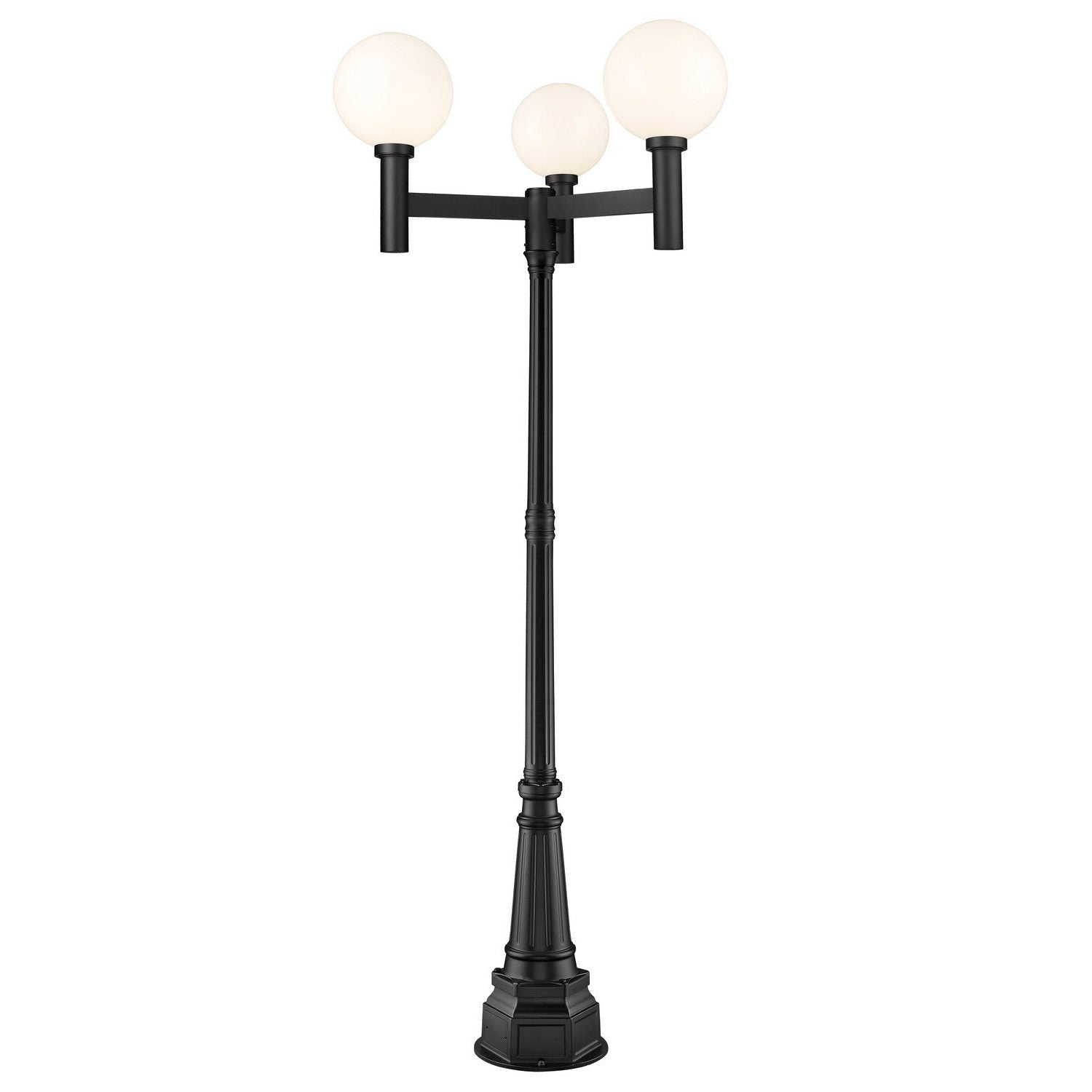 Z-Lite - 597BP3-564P-BK - Three Light Outdoor Post Mounted Fixture - Laurent - Black