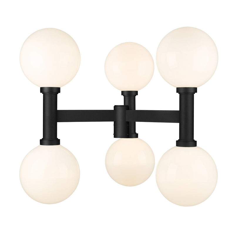 Z-Lite - 597BP6-BK - Six Light Outdoor Post Mount Fixture - Laurent - Black