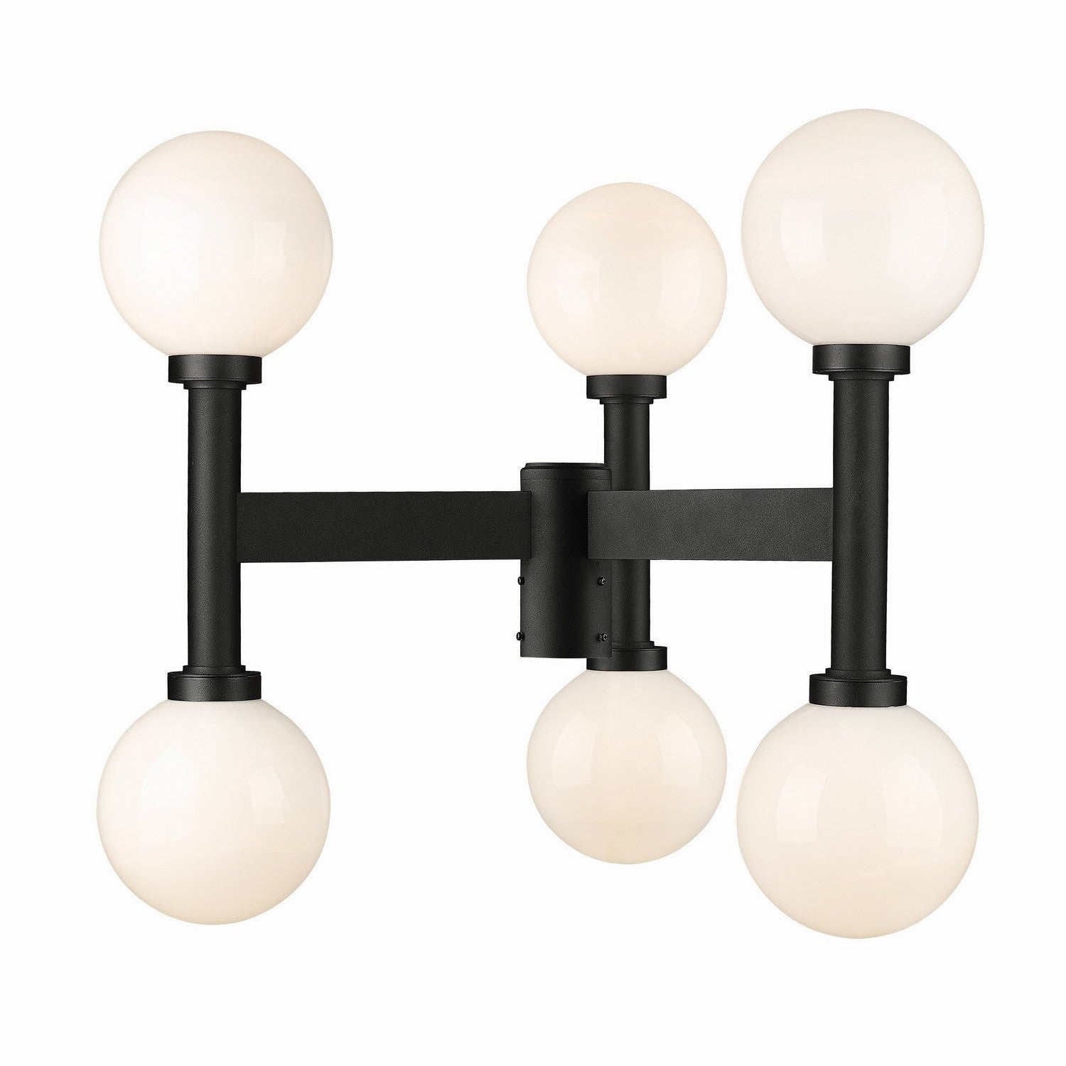 Z-Lite - 597MP6-BK - Six Light Outdoor Post Mount Fixture - Laurent - Black