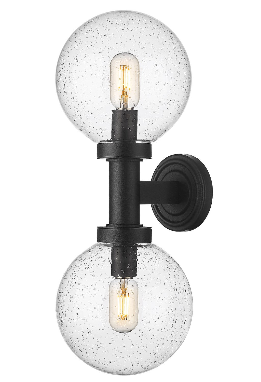 Z-Lite - 599M2-BK - Two Light Outdoor Wall Sconce - Laurent - Black