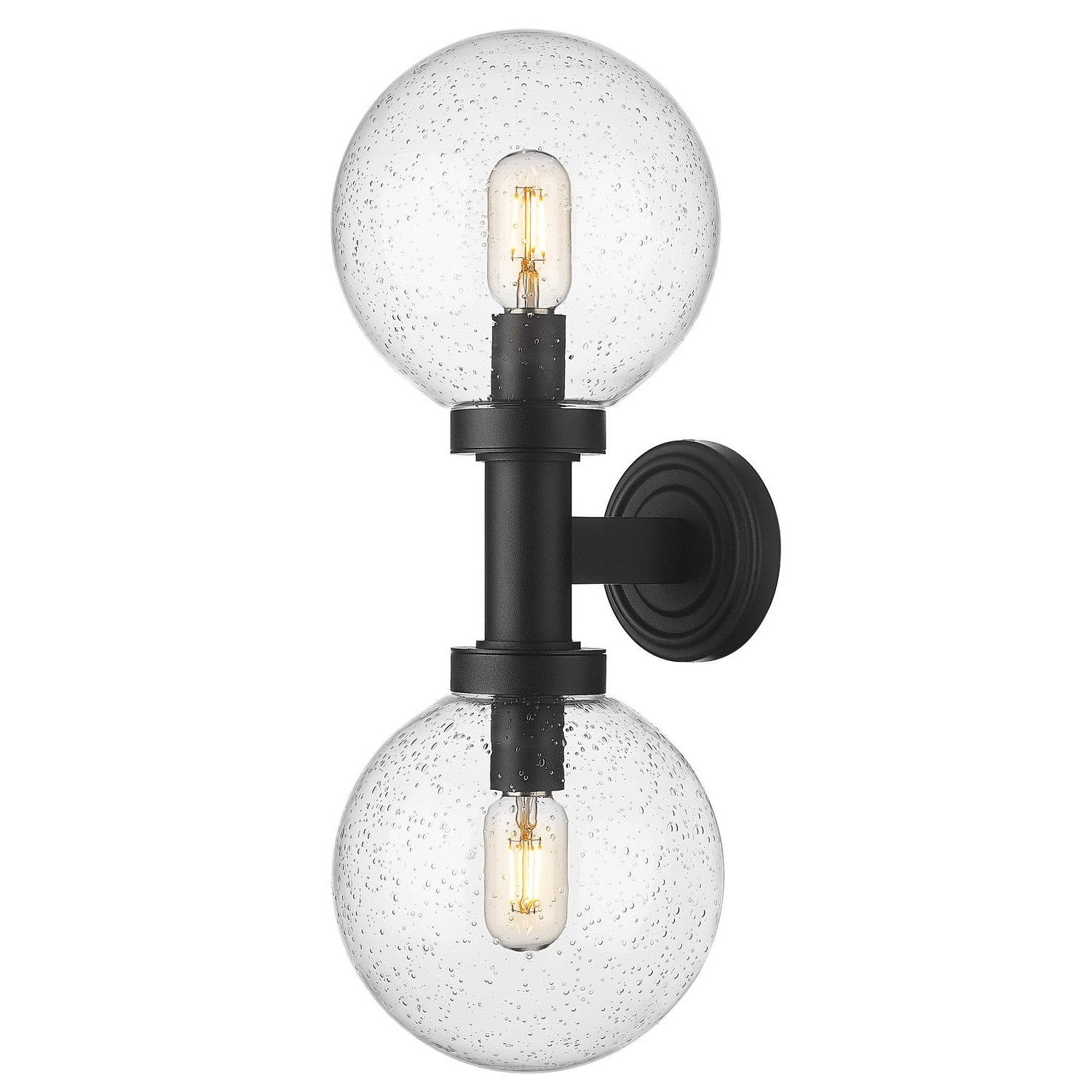 Z-Lite - 599M2-BK - Two Light Outdoor Wall Sconce - Laurent - Black