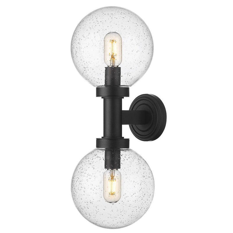 Z-Lite - 599M2-BK - Two Light Outdoor Wall Sconce - Laurent - Black