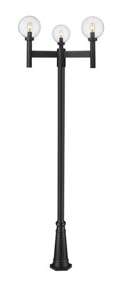 Z-Lite - 599MP3-519P-BK - Three Light Outdoor Post Mounted Fixture - Laurent - Black