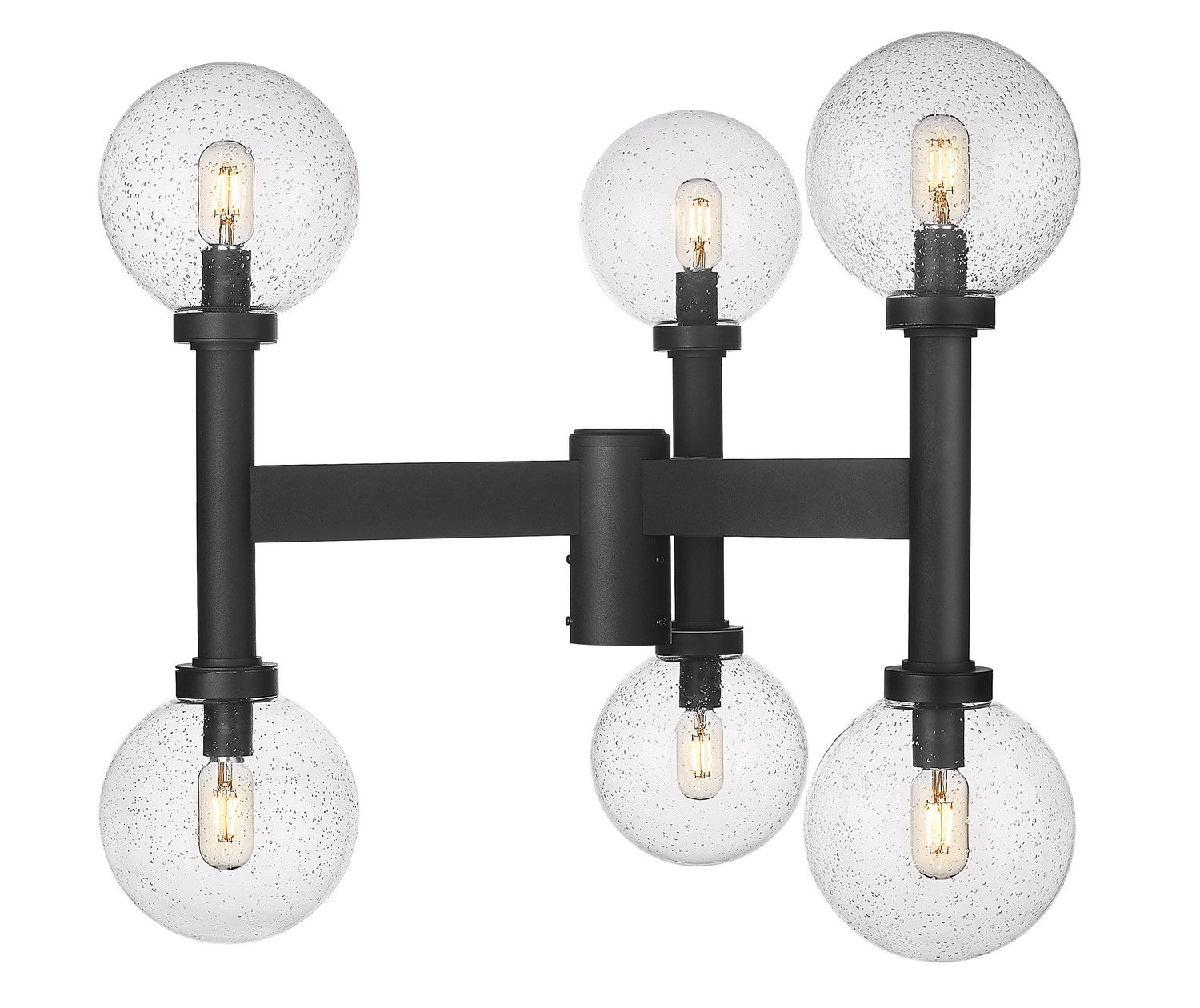 Z-Lite - 599MP6-BK - Six Light Outdoor Post Mount Fixture - Laurent - Black