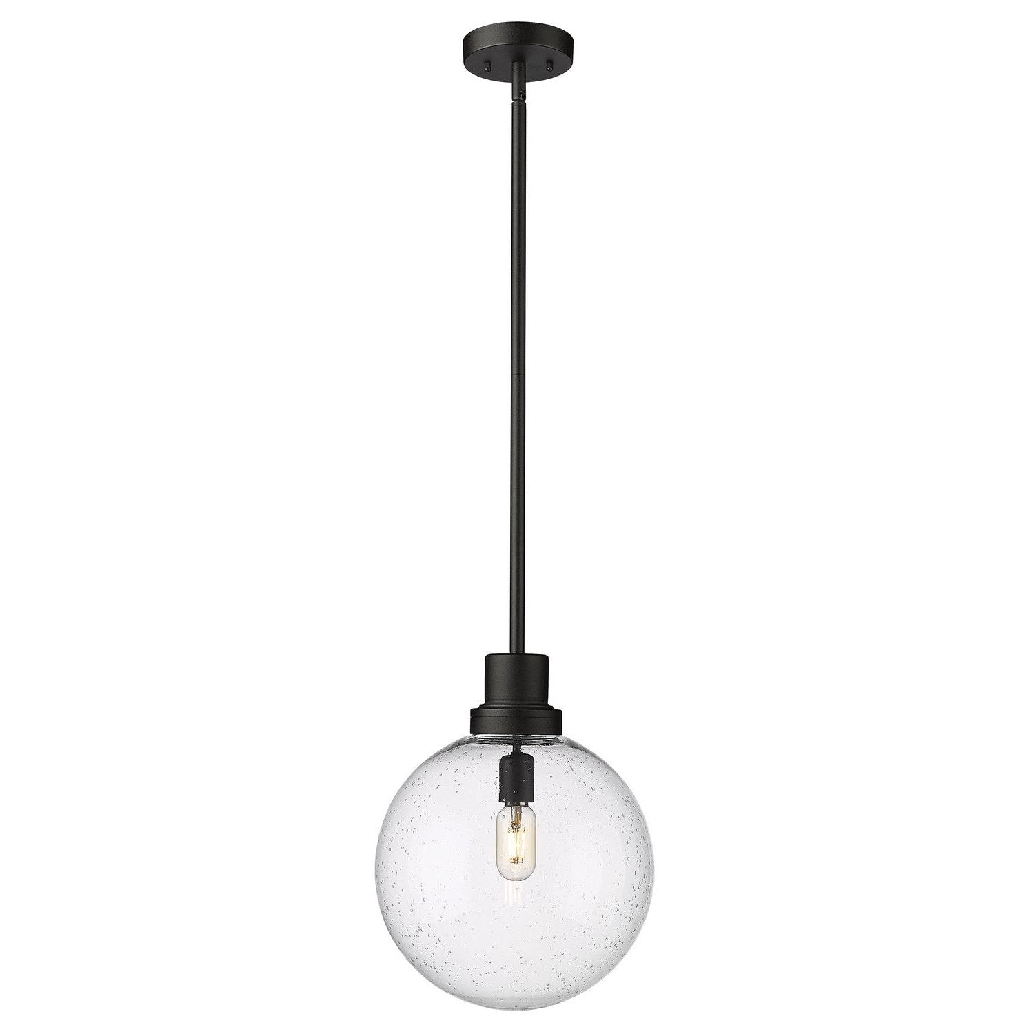 Z-Lite - 599P12-BK - One Light Outdoor Pendant - Laurent - Black