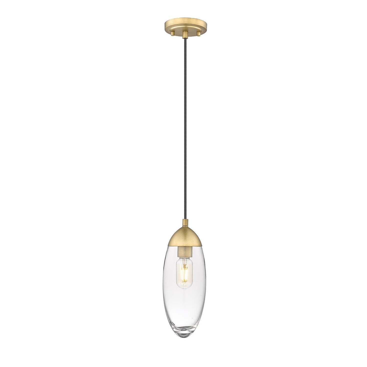 Z-Lite - 651P-RB - One Light Pendant - Arden - Rubbed Brass