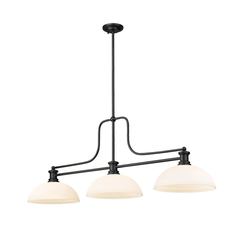 Z-Lite - 725-3MB-DMO14 - Three Light Billiard - Melange - Matte Black