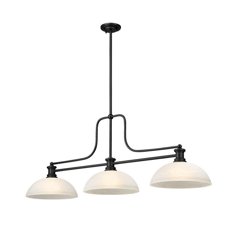 Z-Lite - 725-3MB-DWL14 - Three Light Billiard - Melange - Matte Black
