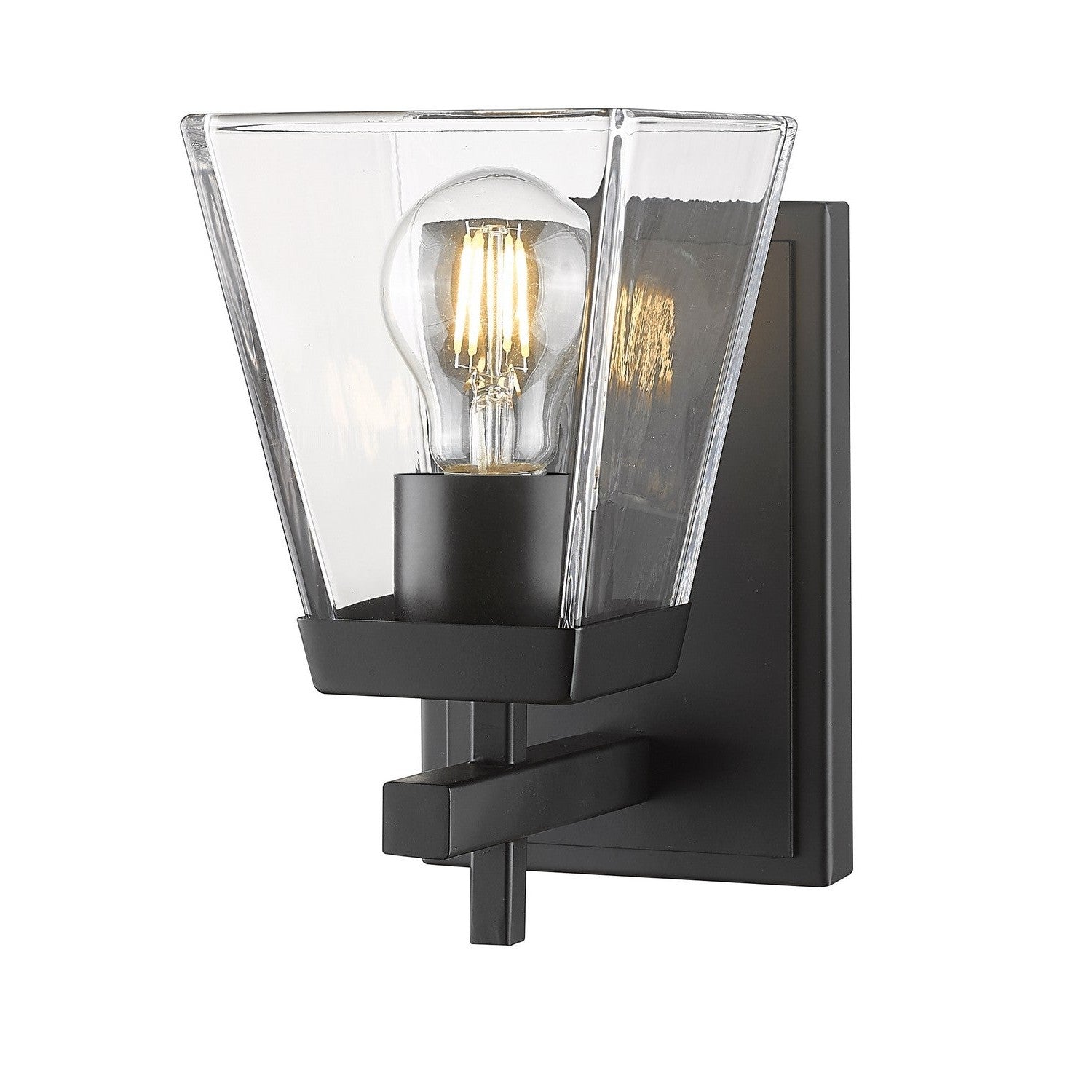Z-Lite - 819-1S-MB - One Light Wall Sconce - Lauren - Matte Black