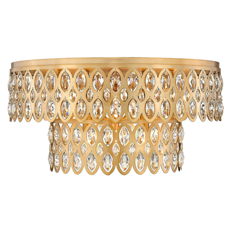 Z-Lite - 822F24-HB - 12 Light Flush Mount - Dealey - Heirloom Brass
