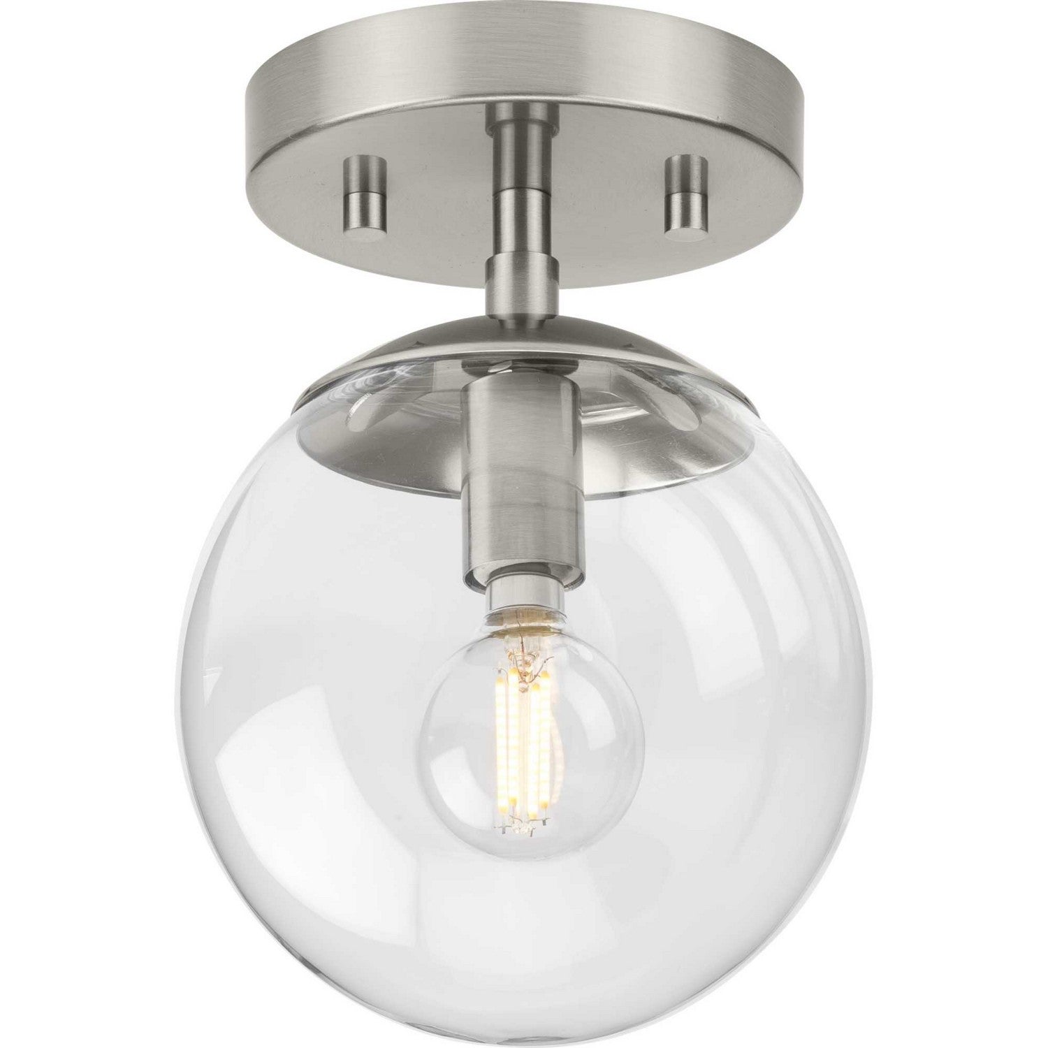 Progress Lighting - P350234-009 - One Light Flush Mount - Atwell - Brushed Nickel