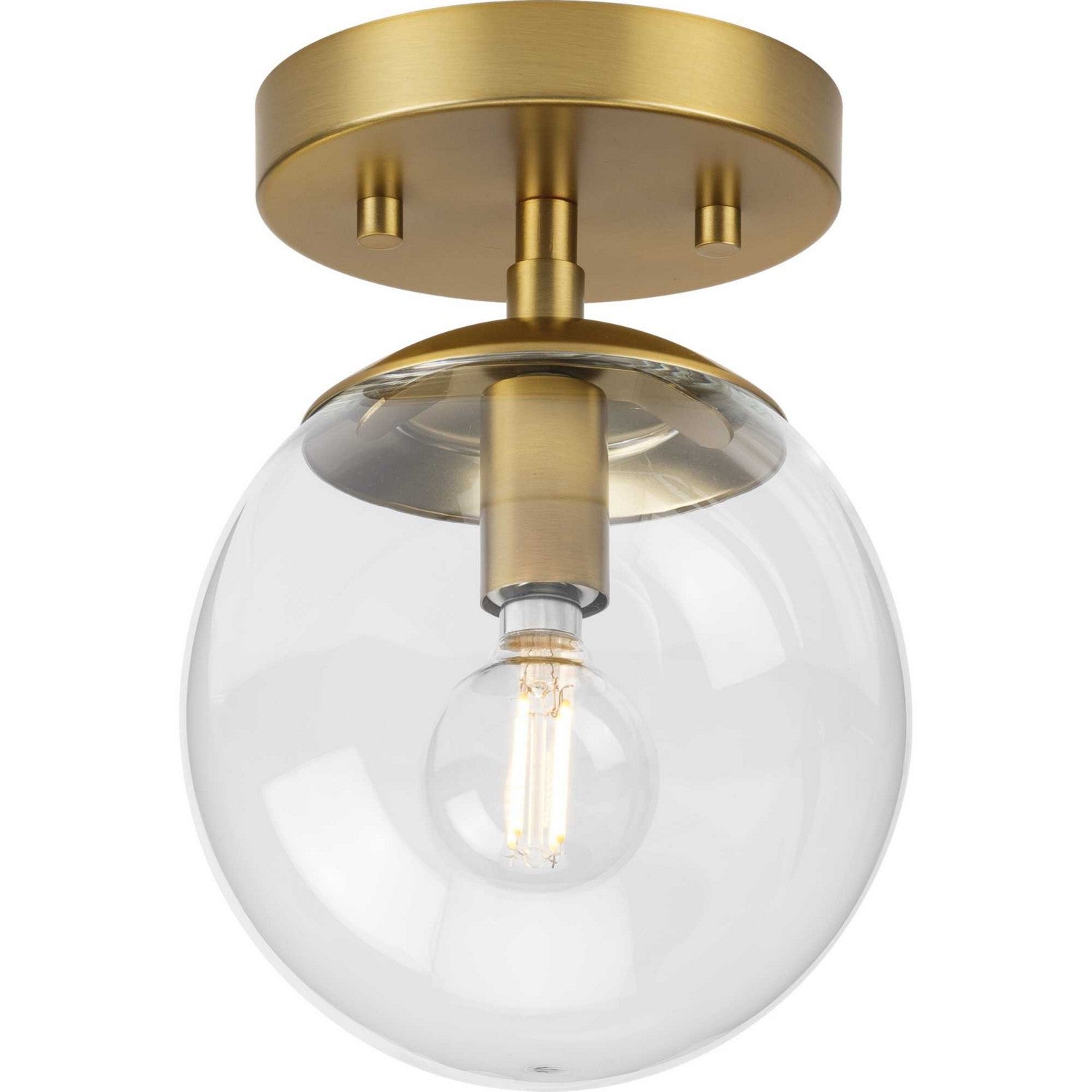 Progress Lighting - P350234-109 - One Light Flush Mount - Atwell - Brushed Bronze