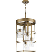 Progress Lighting - P500402-196 - Five Light Hall & Foyer Light - Burgess - Aged Bronze