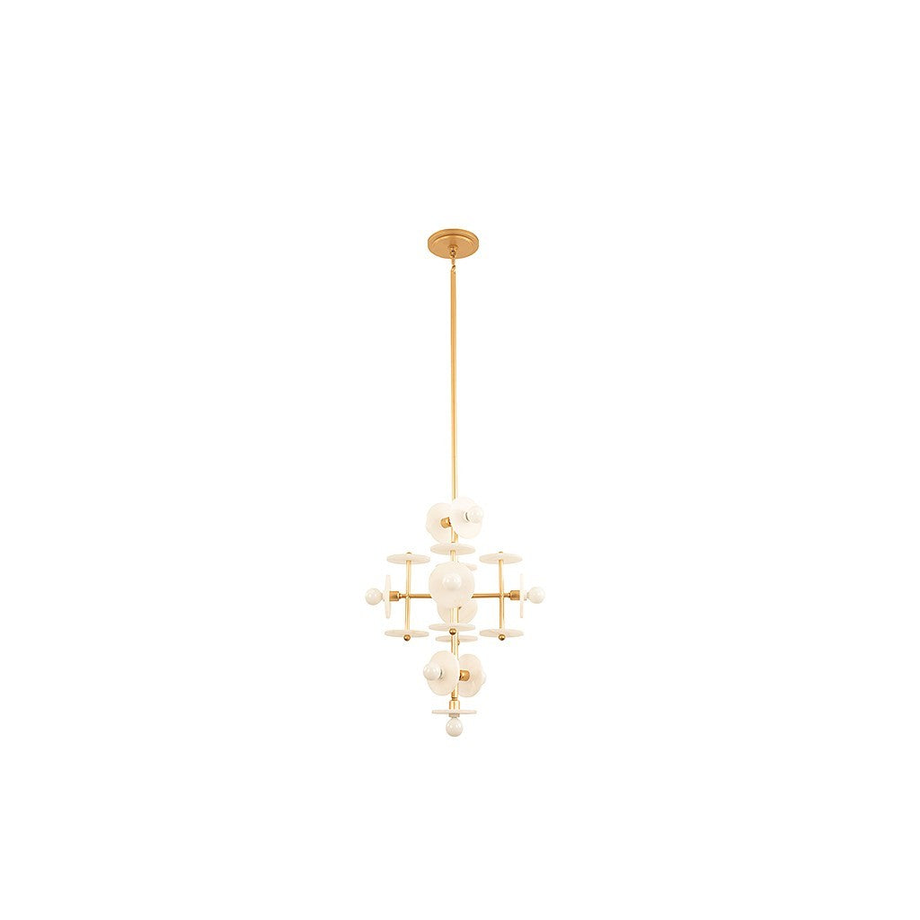 Savoy House - 1-1590-9-38 - Nine Light Pendant - Amani - Gold