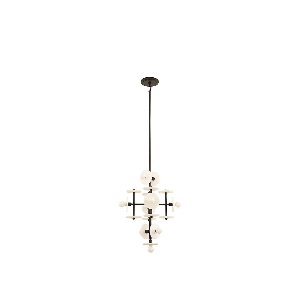 Savoy House - 1-1590-9-50 - Nine Light Pendant - Amani - Black Cashmere