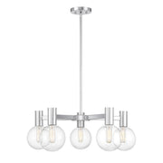 Savoy House - 1-3073-5-11 - Five Light Chandelier - Wright - Chrome