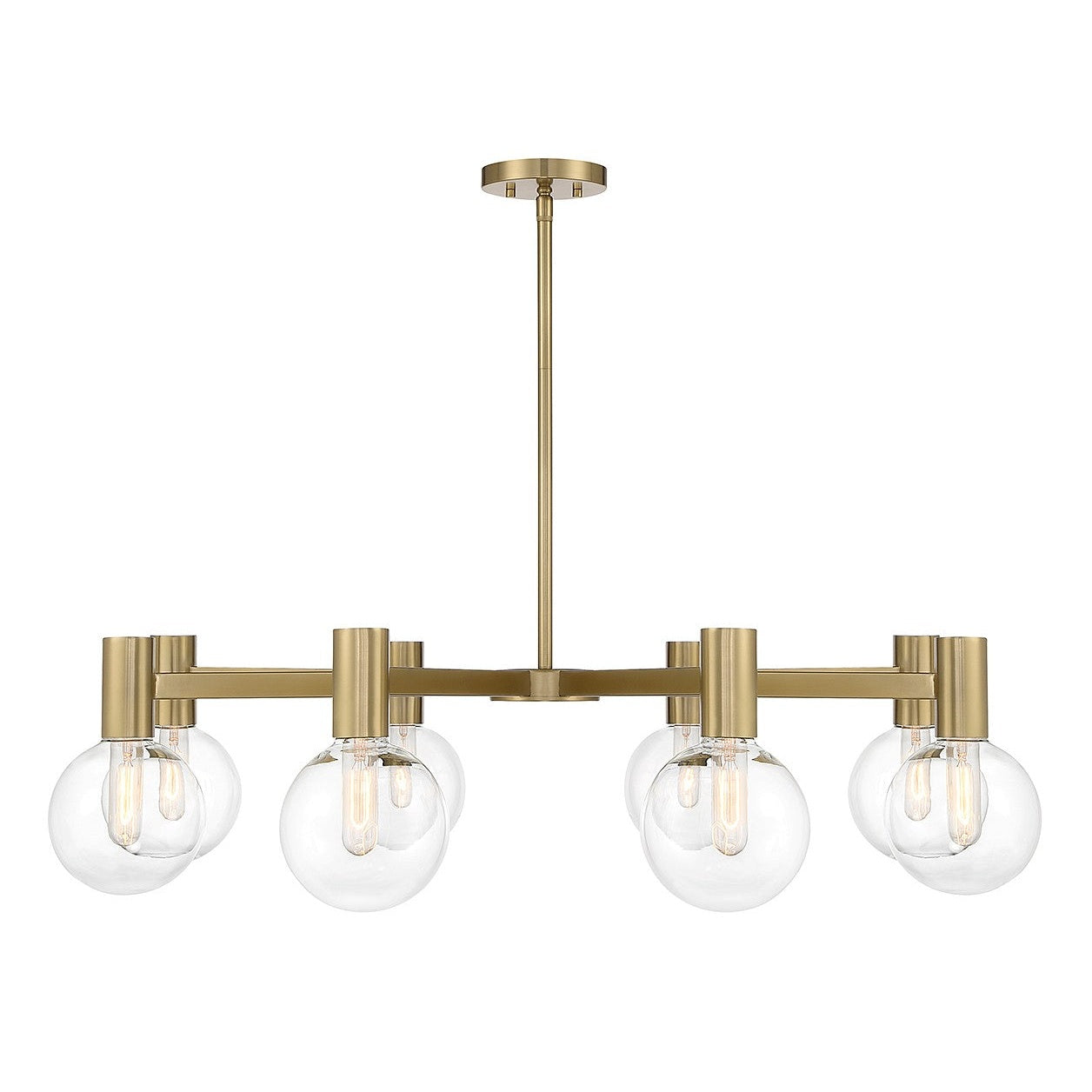 Savoy House - 1-3074-8-322 - Eight Light Chandelier - Wright - Warm Brass