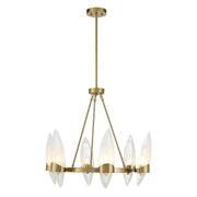 Savoy House - 1-5500-6-322 - Six Light Chandelier - Nouvel - Warm Brass